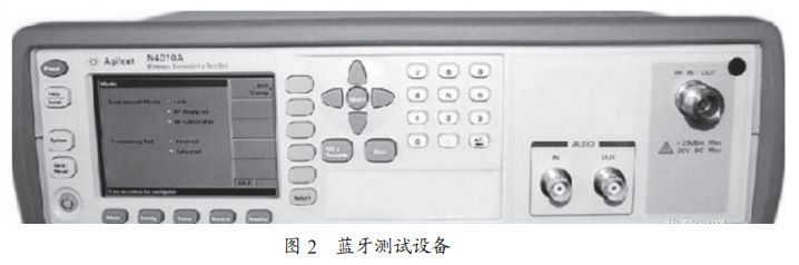 圖2 藍牙測試設備